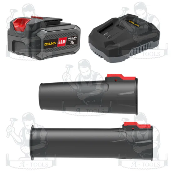 OSUKA เครื่องเป่าใบไม้ไร้สาย 20V รุ่น OCLB446-P1 (แบต 20V 5.0Ah x1 +แท่นชาร์จ) 6