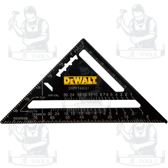DEWALT ฉากสามเหลี่ยม 7 นิ้ว รุ่น DWHT46031-0 สเกลวัดมุม 90° ของแท้ 100% พร้อมส่ง 2