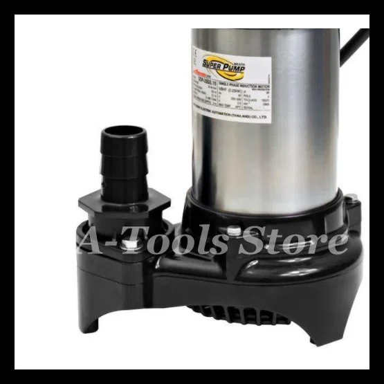 MITSUBISHI ปั๊มแช่ 1 1/2" รุ่น SSP-255S / SSP-255SA (มีลูกลอย) ปั๊มจุ่ม ไดโว่ มิตซูบิชิ SUPER PUMP 1/3HP 250W 220V 5