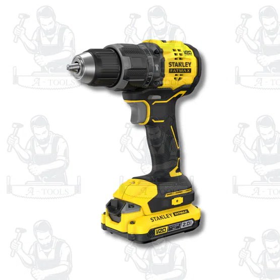 STANLEY รุ่น SBD716D2T-B1 สว่านกระแทกไร้สายไร้แปรงถ่าน V20 มาพร้อมพร้อมแบตเตอรี่ 2AH 2ก้อน และแท่นชาร์จ สินค้า 2