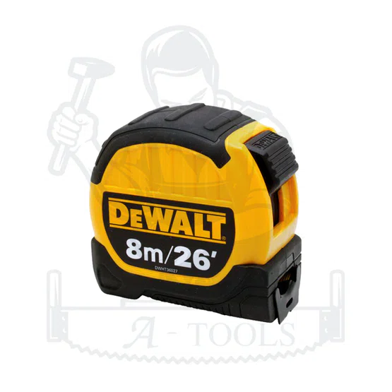 DEWALT รุ่น DWHT36027-0 ตลับเมตร 8 เมตร พกง่าย คุณภาพดี น้ำหนักเบา แข็งแรง ทน ใช้งานง่าย 2