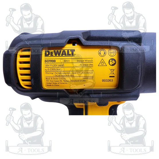 DEWALT บล็อกกระแทกไร้สาย รุ่น DCF900N-B1 ขนาด 1/2 นิ้ว DCF900 ** ส่งเร็ว ของแท้100%** 2