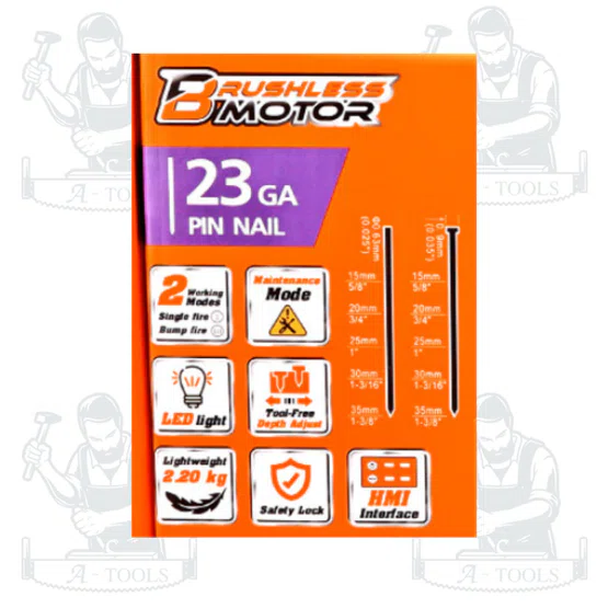 PUMPKIN รุ่น 50483 (ตัวเปล่า) เครื่องยิงตะปูไร้สาย 20V P635D 2-IN-1 Pin Nailer ไร้เเปรงถ่าน INF-P635PNB พร้อมส่ง 6