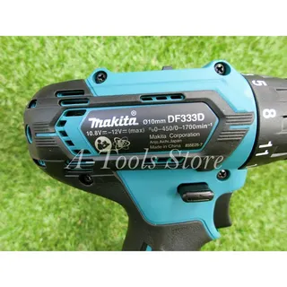MAKITA สว่าน ไขควง ไร้สาย มากีต้า 12V รุ่น DF333DWYE (แบต2ก้อน+แท่นชาร์จ+หัวไขควง) สว่านแบต DF333 **ส่งเร็ว ของแท้100%** 6