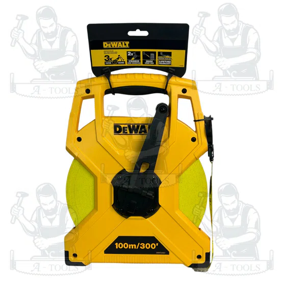 DEWALT เทปวัดสายไฟเบอร์กลาส รุ่น DWHT34067-30 ความยาว 100 เมตร/ 300ฟุต ของแท้ 100% สินค้าพร้อมส่ง 2
