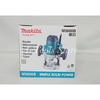 MAKITA เครื่องเร้าเตอร์ มากีต้า รุ่น M3600B 1/2" 4หุน 1650W เราเตอร์ เร้าเตอร์ (แทน MT362 ) M3600 **ส่งเร็ว ของแท้100%** 3