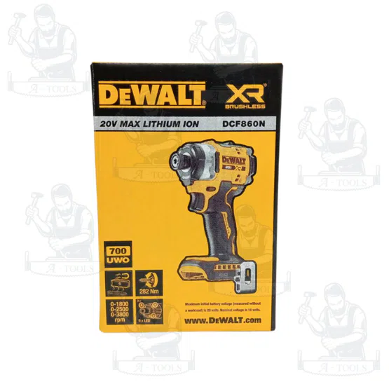 + + DEWALT สว่านไขควงกระแทกไร้สาย รุ่น DCF860N-B1 20V Max (ตัวเปล่า) DCF860 2