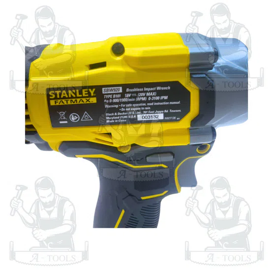 STANLEY บล็อกกระแทกไร้สาย 20V รุ่น SBW920-B1 ขนาด 1/2 นิ้ว มอเตอร์ไร้แปรงถ่าน (ตัวเปล่า) รับประกัน 2 ปี ของแท้ 4