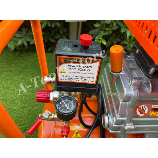 PUMPKIN ปั๊มลม โรตารี่ 25ลิตร พัมคิน รุ่น 31545 / PTT-J3HP25A JORDAN 3.0HP มอเตอร์ทองแดงแท้ รับประกัน18เดือน **ส่งเร็ว** 4