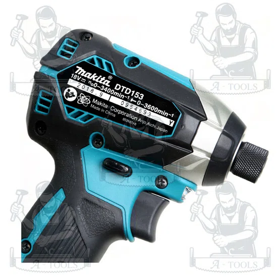 MAKITA สว่านไขควงกระแทกไร้สาย 18 โวลต์ 1/4 นิ้ว รุ่น DTD153Z แรงบิดสูงสุด 170 นิวตันเมตร ไม่รวมแบตเตอรี่-แท่นชาร์จของแท้ 4