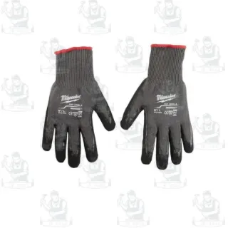 Milwaukee ถุงมือ กันบาด Cut Level 5 Dipped Gloves L รุ่น 48-22-8952 วัสดุไนล่อนและ HPPE 3