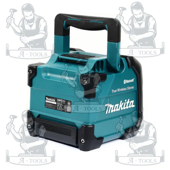 MAKITA ลำโพงบลูทูธไร้สาย รุ่น DMR203 รองรับแบตเตอรี่ 12V / 18V เชื่อมต่อผ่าน Bluetooth เวอร์ชั่น 5.0 (ตัวเปล่า) พร้อมส่ง 5