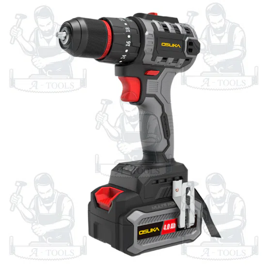 OSUKA ชุดสว่าน+เครื่องเจียร ไร้สาย 20V รุ่น OCK151-M2 (แบต 20V 4.0Ah x2 +แท่นชาร์จ) สินค้า 2