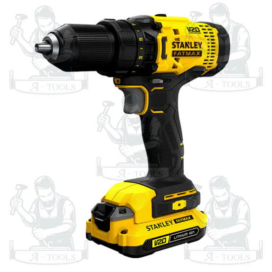+ + STANLEY สว่านไร้สาย 20V รุ่น SCD700D2K-B1 (แบต 2.0Ah x2) หัวจับ13มม. รับประกัน2ปี 2