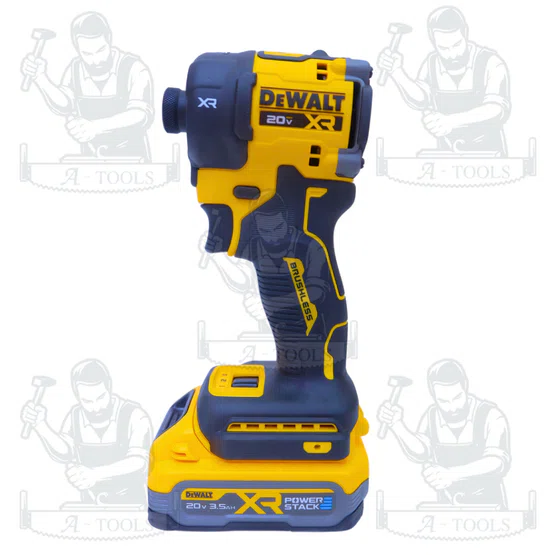 DEWALT ไขควงกระแทกไร้สาย 20V รุ่น DCF870S1T-B1 พร้อม แบต Powerstack 3.5 Ah x 1 +แท่นชาร์จ 2