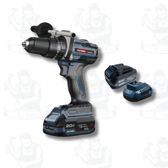 ROWEL รุ่น RW-PT- DBD160 สว่านกระแทกไร้สาย 20V. แรงบิด 160 Nm.(Brushless Motor แบต 4.0Ah x 1 ก้อน + 1แท่นชาร์จ) 2