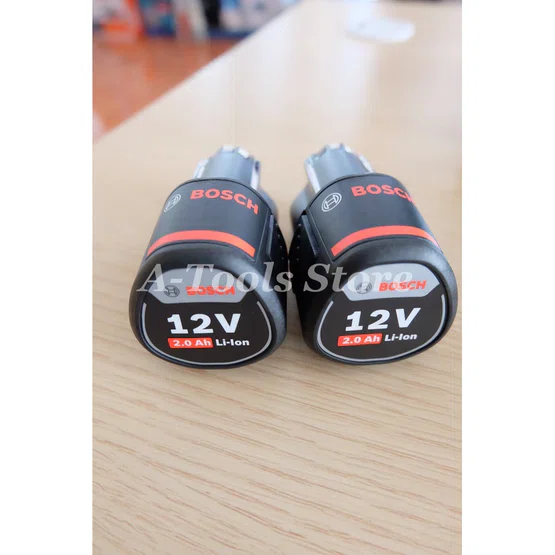 BOSCH สว่าน ไขควง ไร้สาย 12V บ๊อช รุ่น GSR 120-LI (แบต2ก้อน2.0Ah+แท่นชาร์จ) สว่านไร้สาย GSR120 LI สว่านแบต 06019G80K0 2