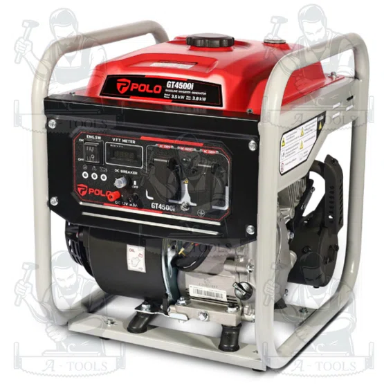 POLO เครื่องปั่นไฟเบนซิน Inverter กำลังไฟ 3.5 กิโลวัตต์ รุ่น รุ่น GT4500I กำลังเครื่องยนต์ 7.5 แรงม้า สตาร์ทมือ (โปโล) 2