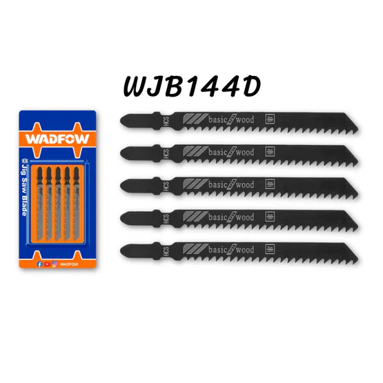 WADFOW ใบเลื่อยจิ๊กซอ รุ่น WJB111C -8TPI / WJB144D -6TPI สำหรับงานไม้ 5ชิ้น/ชุด 6