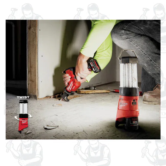 Milwaukee M12 LL-0 ไฟตะเกียง 12 โวลต์ พร้อมที่ชาร์จ USB (เครื่องเปล่า) ทนทานต่อน้ำและแรงกระแทก สินค้า 6