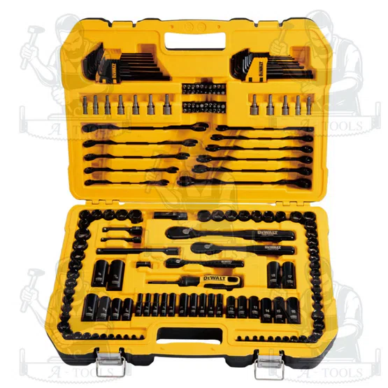 DEWALT ชุดบล็อก 184 ชิ้น รุ่น DWMT45184-1 ดีไซน์โครเมียมสีดำ ทนทาน **ส่งเร็ว ของแท้100%** 3