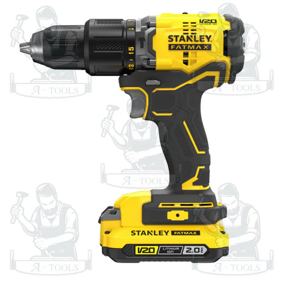 STANLEY สว่านกระแทกไร้สาย 20V รุ่น SBD715D2KA-B1 (แบต 2.0AHx2+กล่องอุปกรณ์100ชิ้น) 3