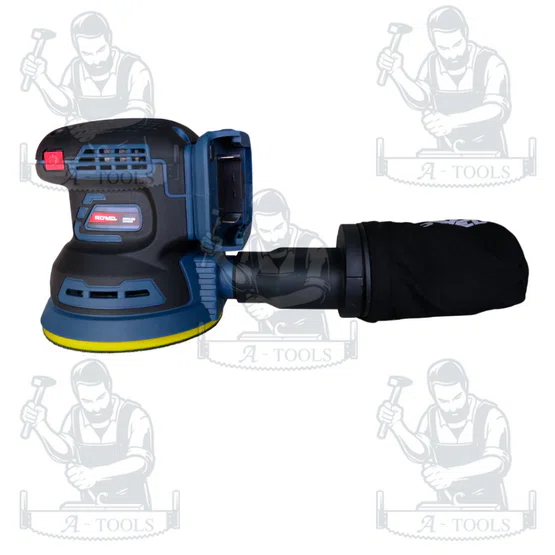 + + ROWEL เครื่องขัดกระดาษทรายกลม ไร้สาย 20V รุ่น DOS125 (ตัวเปล่า) 6