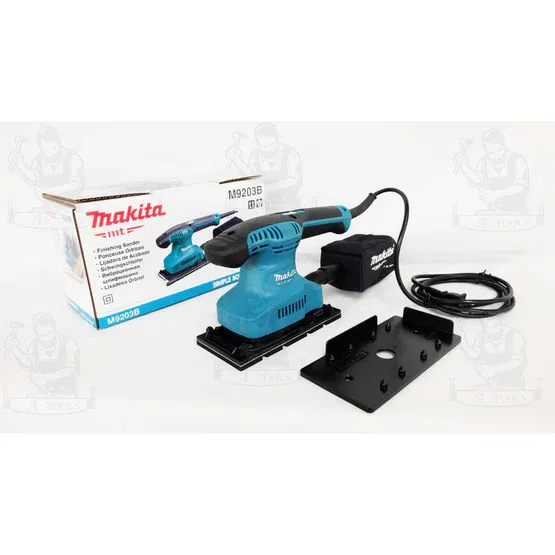 MAKITA เครื่องขัดกระดาษทราย แบบสั่น ผืนผ้า มากีต้า รุ่น M9203B 190W ใช้ขัดพื้นผิวไม้ พลาสติกและโลหะ *ส่งเร็ว ของแท้100%* 2