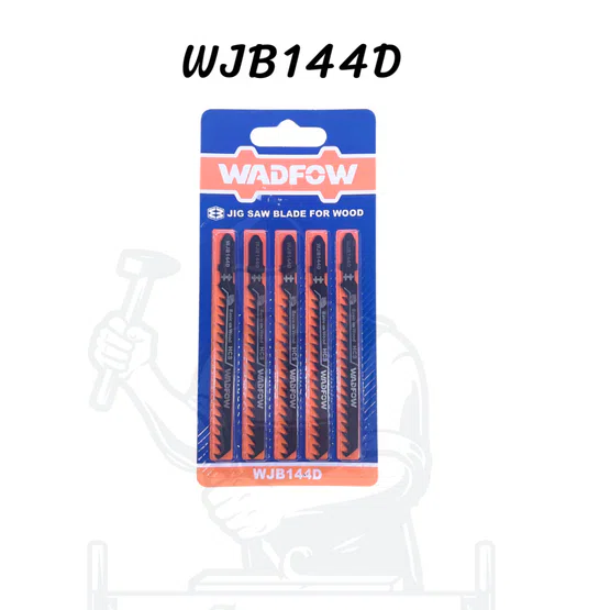 WADFOW ใบเลื่อยจิ๊กซอ รุ่น WJB111C -8TPI / WJB144D -6TPI สำหรับงานไม้ 5ชิ้น/ชุด 5