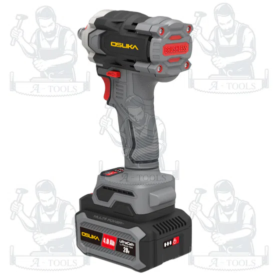 OSUKA บล็อกไฟฟ้าไร้สายไร้แปรงถ่าน 1/2" 20V รุ่น OSID831-M1 (แบต 20V 4.0Ah x1 +แท่นชาร์จ) สินค้า 4