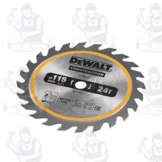 DEWALT ใบเลื่อยวงเดือนตัดไม้ 115มม. 24ฟัน รุ่น DT20420-QZ (สำหรับเลื่อยวงเดือนไร้สาย DCS571) สินค้า 3