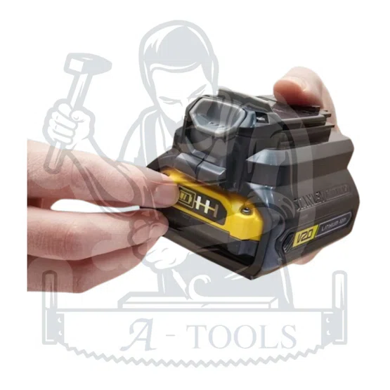 STANLEY ตัวแปลง แบตเตอรี่ รุ่น SBA100-B1 แปลงแบต20V มาใช้กับเครื่อง18-20V รุ่นเก่า (รับประกัน1ปี) 4