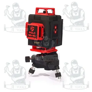 POLO เครื่องวัดระดับเลเซอร์ แสงสีเขียว 16เส้น 4มิติ รุ่น WG-16L แสงหมุนรอบด้าน360องศา +ขาตั้ง1.2เมตร IP-54 3