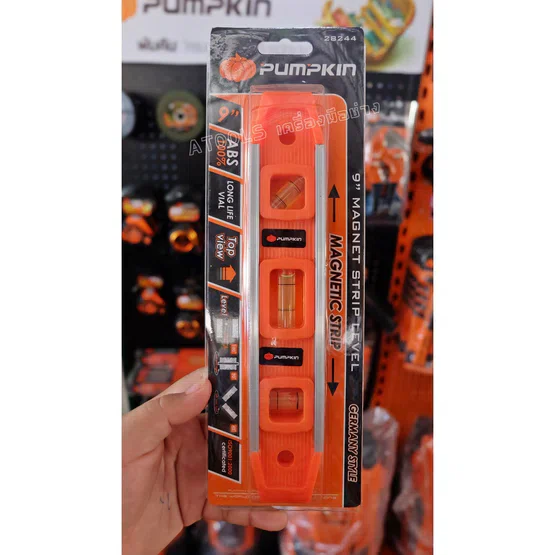 PUMPKIN ระดับน้ำ แม่เหล็ก 9" พัมคิน รุ่น 28244 9นิ้ว อย่างหนา มีแถบแม่เหล็กด้านล่าง 2