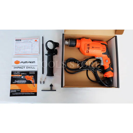 PUMPKIN สว่าน กระแทก พัมคิน รุ่น J-D16750 / 50256 1/2" 16มิล 750W เจาะเหล็ก เจาะปูน คอนกรีต **ส่งเร็ว ของแท้100%** 3