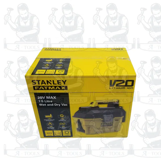STANLEY เครื่องดูดฝุ่น ไร้สาย แห้ง-เปียก 20V รุ่น SCV002-B1 (เครื่องเปล่า) รับประกัน 2ปี 2