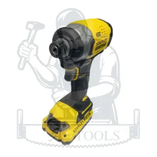 STANLEY ไขควงกระแทกไร้สาย 20V รุ่น SBI810D2K-B1 (แบต2.0Ah x2) หัวจับดอก แบบสวมเร็ว 6