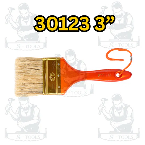 PUMPKIN แปรงทาสี ขนขาว รุ่น No.635 30119 1" /30120 1.5" /30121 2" /30122 2.5" /30123 3" /30124 4" ขนหนา ทาเรียบเนียน 6