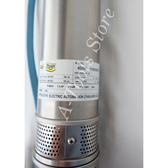 MITSUBISHI ปั๊มบาดาล มิตซูบิชิ ECO รุ่น 4DSP-1105O50/8 ท่อส่ง 2 นิ้ว 1.5HP 8ใบพัด 220V SUPER PUMP ปั๊มน้ำบาดาล ซัมเมิร์ส 6