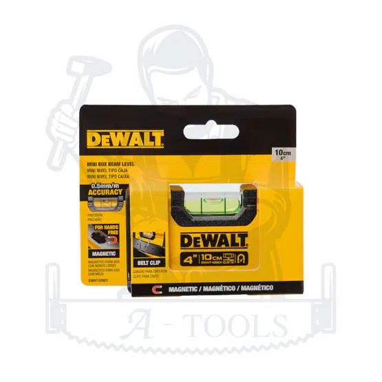 DEWALT ระดับน้ำ แบบพกกระเป๋า Box Beam รุ่น DWHT42801 /4นิ้ว และ DWHT42802 /6นิ้ว มีแม่เหล็ก 4