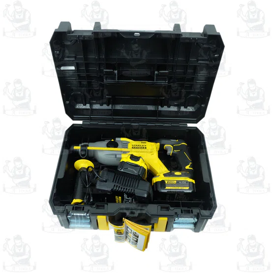 STANLEY สว่านโรตารี่ไร้สาย 20V รุ่น SBH900M2K-B1 ไร้แปรงถ่าน (แบต 4.0Ah x2) รับประกัน2ปี **ส่งเร็ว ของแท้100%** 6