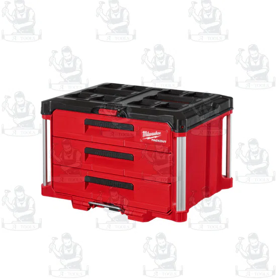 Milwaukee ชุด MOBILE PACKOUT SET กล่องเก็บเครื่องมือช่าง+กล่องลิ้นชัก+ฐานแบบล้อเลื่อน 3