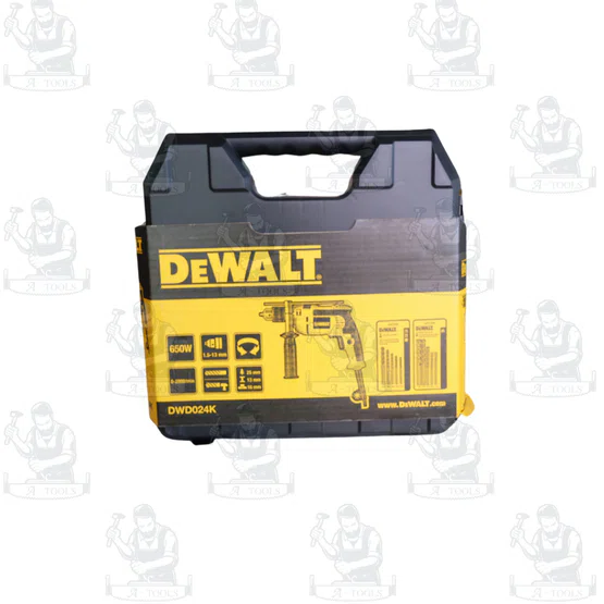 DEWALT ชุดสว่านกระแทก รุ่น DWD024K-B1 กำลัง 650วัตต์ ขนาด10มม. รับประกัน3ปี DWD024 **ส่งเร็ว ของแท้100%** 3