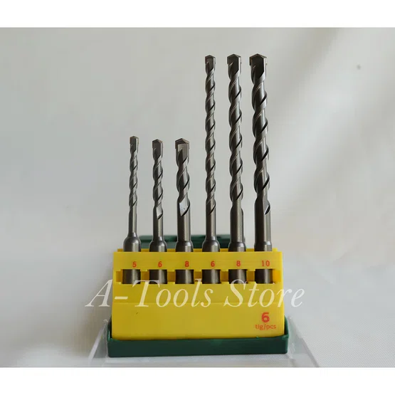 BOSCH ชุดดอกสว่านโรตารี่ บ๊อซ SDS PLUS Set 6ชิ้น 2607019447 ดอกสว่านเจาะกระแทก SDS Plus 6 Pcs. ดอกสว่านเจาะปูน 2