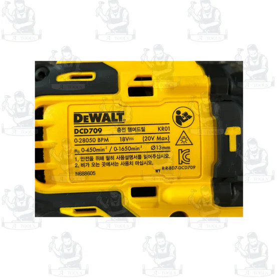 + + DEWALT สว่านกระแทก ไร้สาย 20V Max รุ่น DCD709N-KR (เครื่องเปล่า) DCD709 5