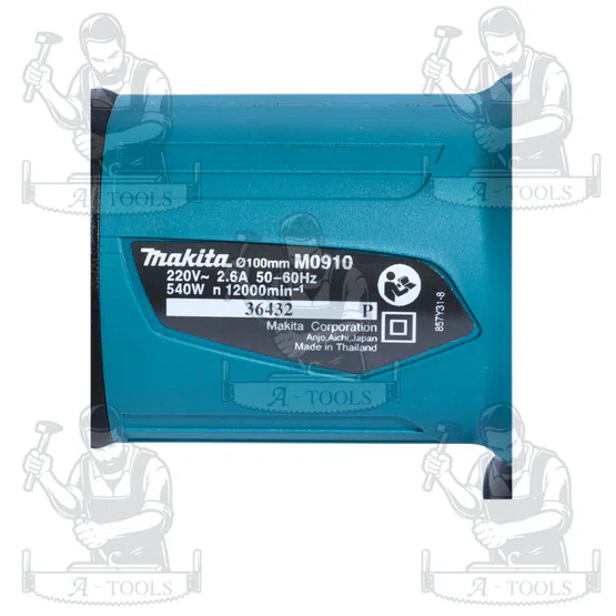 MAKITA เครื่องเจียร์ 4" มากีต้า รุ่น M0910B สวิตซ์ท้าย 540วัตต์ ลูกหมู M0910 4นิ้ว **ส่งเร็ว ของแท้100%** 6