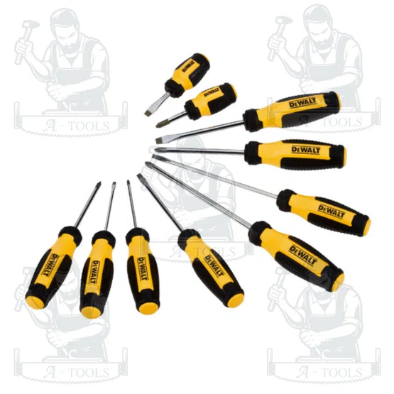 DEWALT ชุดไขควง 10 ชิ้น รุ่น DWHT65201 มีแม่เหล็กปลายไขควง ทนทาน ไม่เป็นสนิม ของแท้ 100% พร้อมส่ง 2