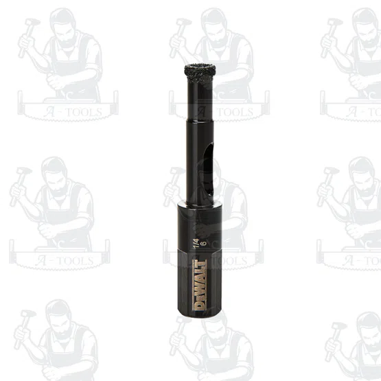 DEWALT ดอกสว่านเจาะกระเบื้อง Diamond Tip 1/4นิ้ว รุ่น DW5572 เกลียวออกแบบมาให้ช่วยระบายความร้อนด้วยน้ำ พร้อมส่ง 2