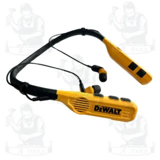 DEWALT หูฟังบลูทูธแบบคล้องคอ รุ่น DXMA1902093E Jobsite Pro Max Nekband Earphones ของแท้ 100% พร้อมส่ง 4