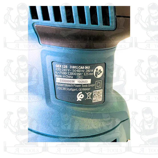 BOSCH เครื่องขัดกระดาษทรายกลม รุ่น GEX 125 (0.601.3A8.0K0) สำหรับงานขัดพื้นผิวที่เป็นไม้ สี ปูนปลาสเตอร์ และโลหะ ของแท้ 6